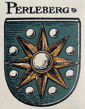 Wappen Perleberg alt in rot
